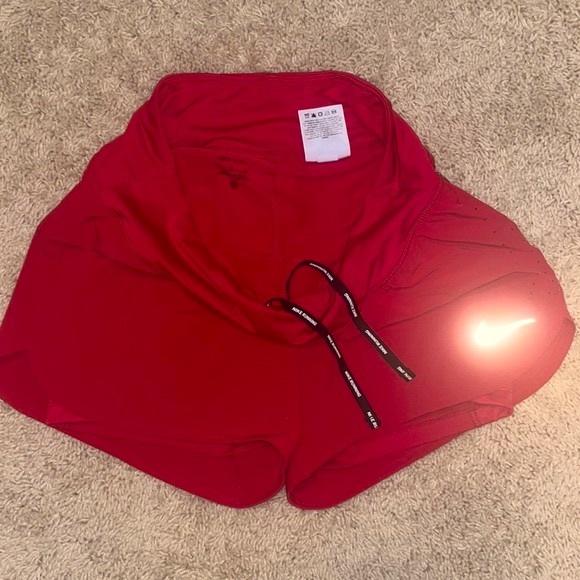 NIKE Eclipse 2-IN-1 DRI-FIT Running Shorts in Red ❤️ - Picture 9 of 15